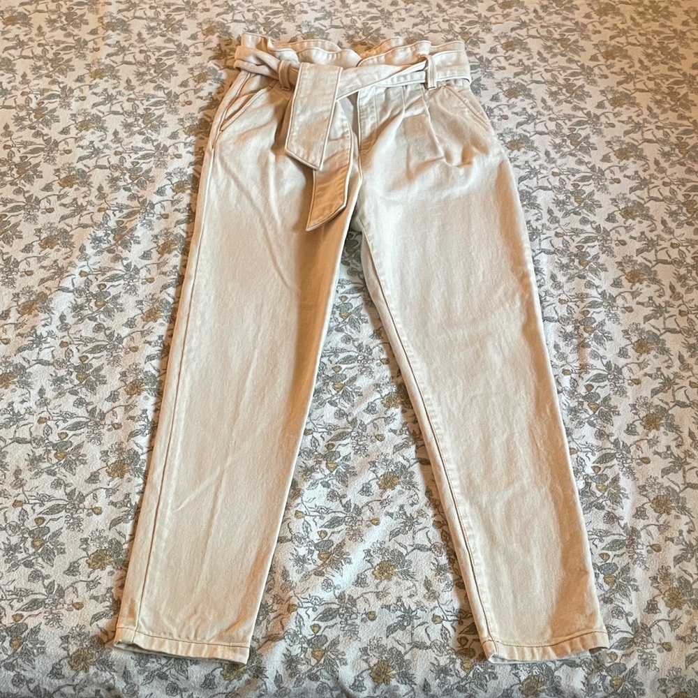 🤍Sezane Cream Straight Leg Pants sz34🤍